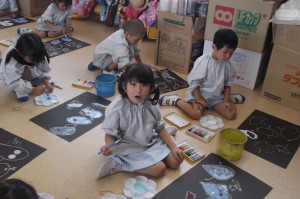 大美野幼稚園 たのしかった水遊び ばら組